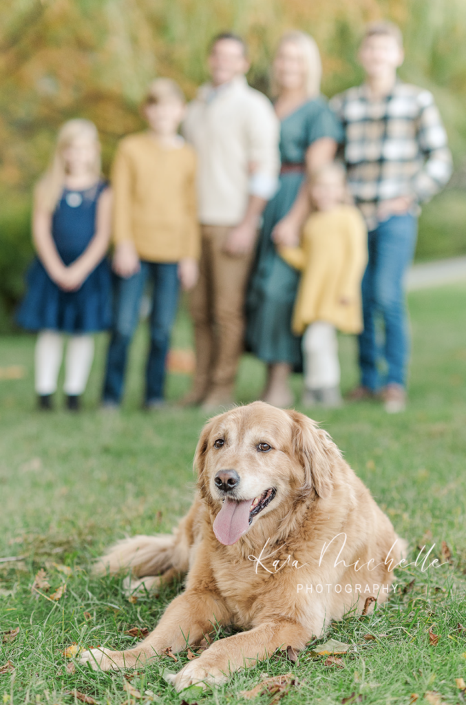 Family at home session with dog by photographer york pa