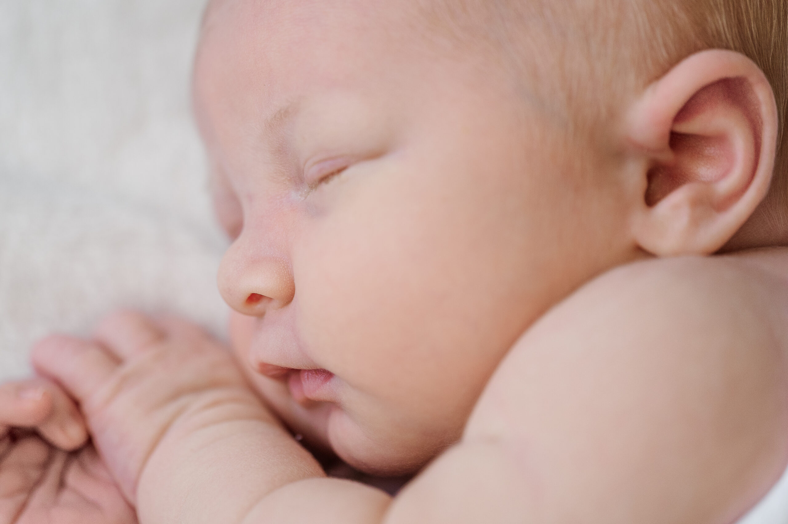 newborn baby sleeping by lancaster pa photographer