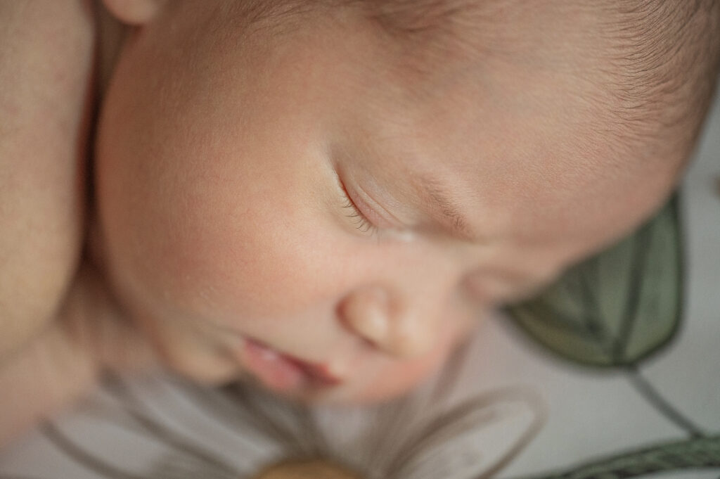 newborn baby sleeping during newborn photography session in York PA