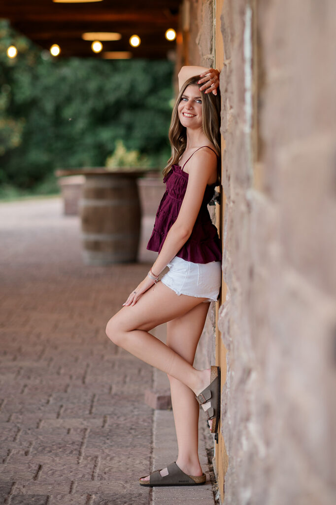 high school senior photos at wedding venue in York PA